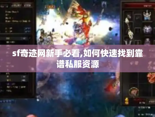 sf奇迹网新手必看,如何快速找到靠谱私服资源