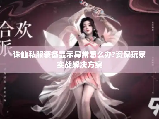 诛仙私服装备显示异常怎么办?资深玩家实战解决方案