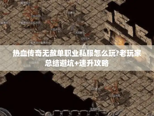 热血传奇无赦单职业私服怎么玩?老玩家总结避坑+速升攻略