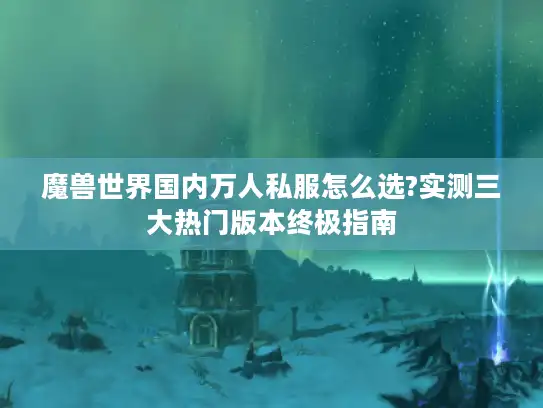 魔兽世界国内万人私服怎么选?实测三大热门版本终极指南