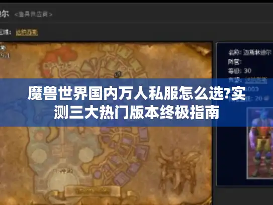 魔兽世界国内万人私服怎么选?实测三大热门版本终极指南