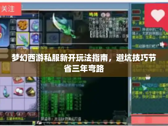 梦幻西游私服新开玩法指南，避坑技巧节省三年弯路