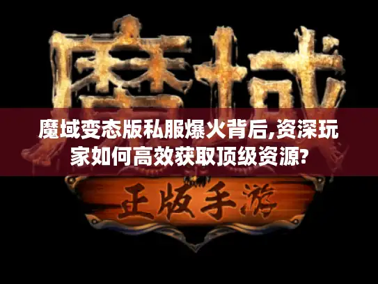 魔域变态版私服爆火背后,资深玩家如何高效获取顶级资源?