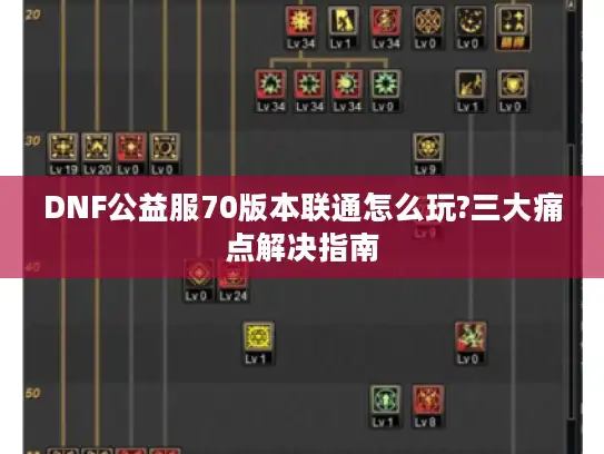 DNF公益服70版本联通怎么玩?三大痛点解决指南 DNF公益服70版本联通怎么玩?三大痛点解决指南