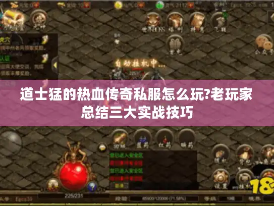 道士猛的热血传奇私服怎么玩?老玩家总结三大实战技巧