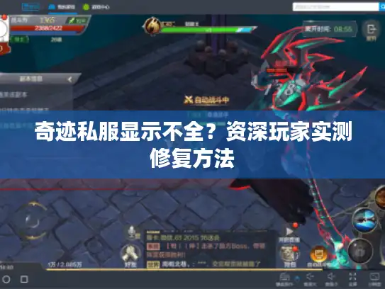 奇迹私服显示不全？资深玩家实测修复方法