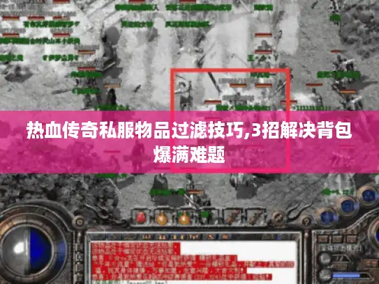 热血传奇私服物品过滤技巧,3招解决背包爆满难题