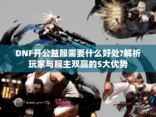 DNF开公益服需要什么好处?解析玩家与服主双赢的5大优势