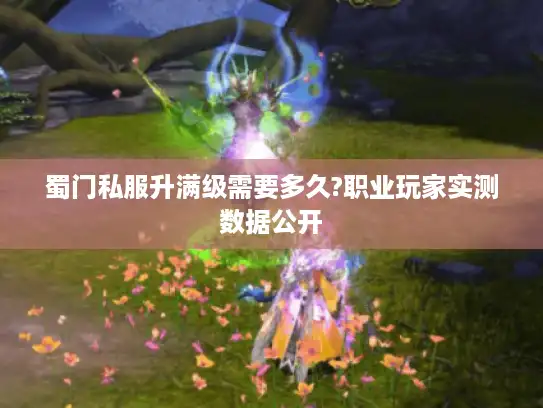 蜀门私服升满级需要多久?职业玩家实测数据公开
