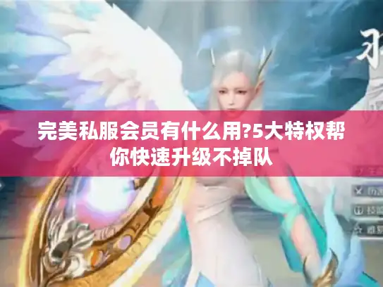 完美私服会员有什么用?5大特权帮你快速升级不掉队