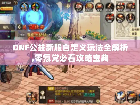 DNF公益新服自定义玩法全解析,零氪党必看攻略宝典
