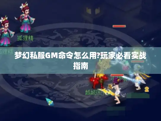 梦幻私服GM命令怎么用?玩家必看实战指南