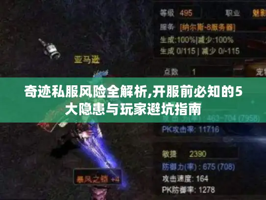 奇迹私服风险全解析,开服前必知的5大隐患与玩家避坑指南