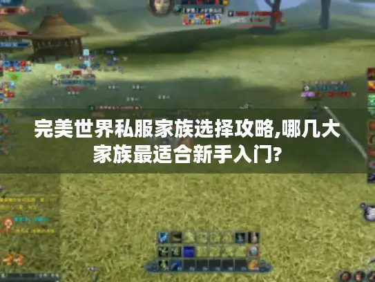 完美世界私服家族选择攻略,哪几大家族最适合新手入门?