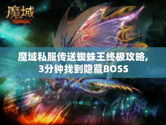 魔域私服传送蜘蛛王终极攻略,3分钟找到隐藏BOSS