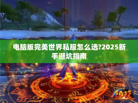 电脑版完美世界私服怎么选?2025新手避坑指南