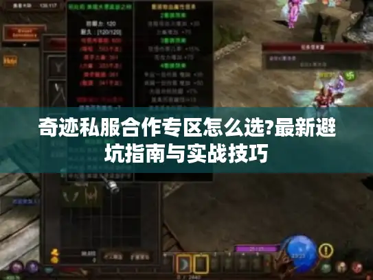 奇迹私服合作专区怎么选?最新避坑指南与实战技巧