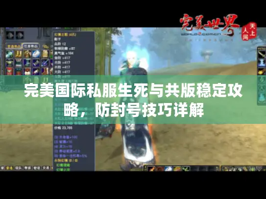 完美国际私服生死与共版稳定攻略，防封号技巧详解