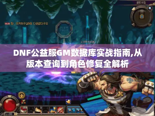 DNF公益服GM数据库实战指南,从版本查询到角色修复全解析