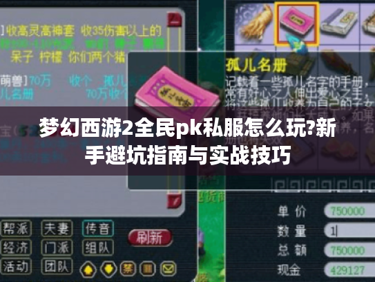 梦幻西游2全民pk私服怎么玩?新手避坑指南与实战技巧