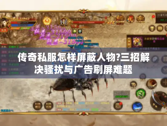 传奇私服怎样屏蔽人物?三招解决骚扰与广告刷屏难题