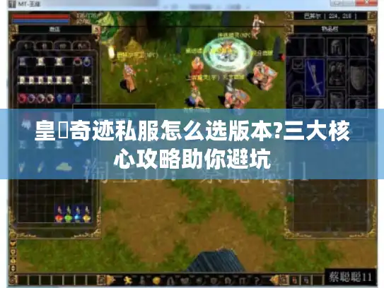 皇蓸奇迹私服怎么选版本?三大核心攻略助你避坑