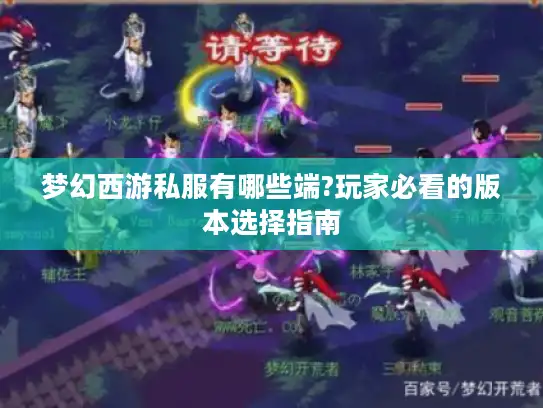 梦幻西游私服有哪些端?玩家必看的版本选择指南
