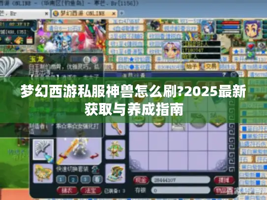 梦幻西游私服神兽怎么刷?2025最新获取与养成指南