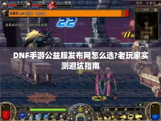 DNF手游公益服发布网怎么选?老玩家实测避坑指南