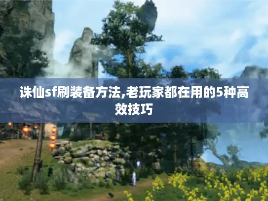 诛仙sf刷装备方法,老玩家都在用的5种高效技巧