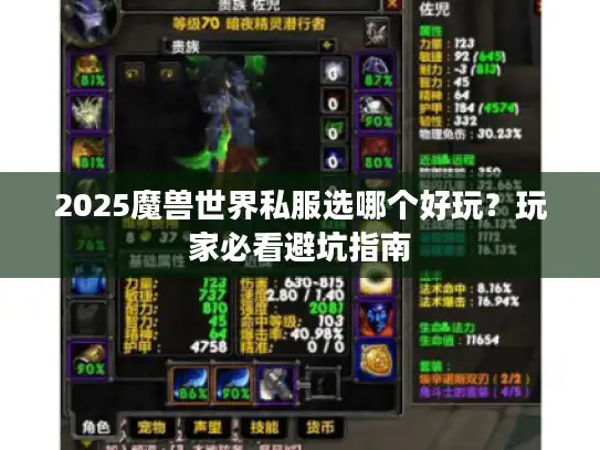 2025魔兽世界私服选哪个好玩？玩家必看避坑指南