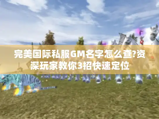 完美国际私服GM名字怎么查?资深玩家教你3招快速定位