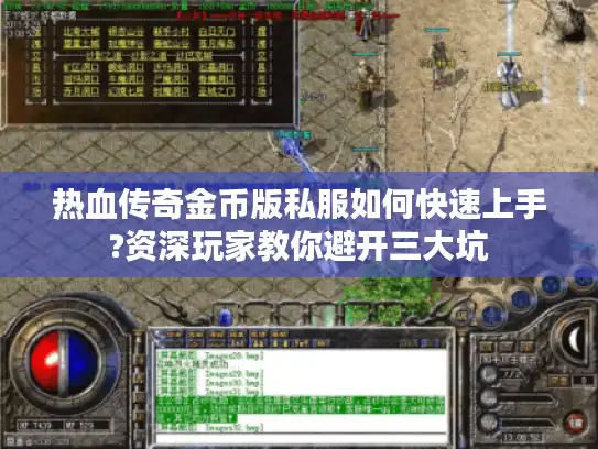 热血传奇金币版私服如何快速上手?资深玩家教你避开三大坑