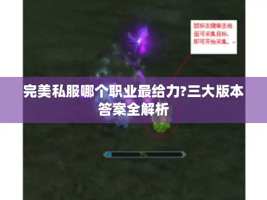 完美私服哪个职业最给力?三大版本答案全解析