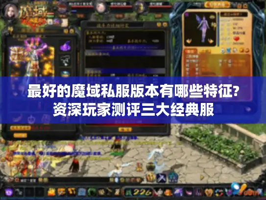 最好的魔域私服版本有哪些特征?资深玩家测评三大经典服