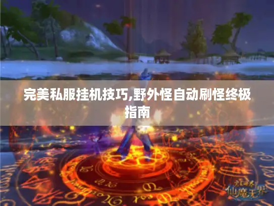 完美私服挂机技巧,野外怪自动刷怪终极指南