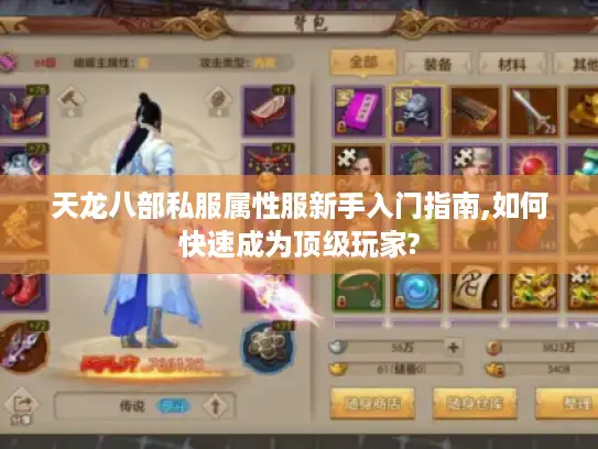 天龙八部私服属性服新手入门指南,如何快速成为顶级玩家?