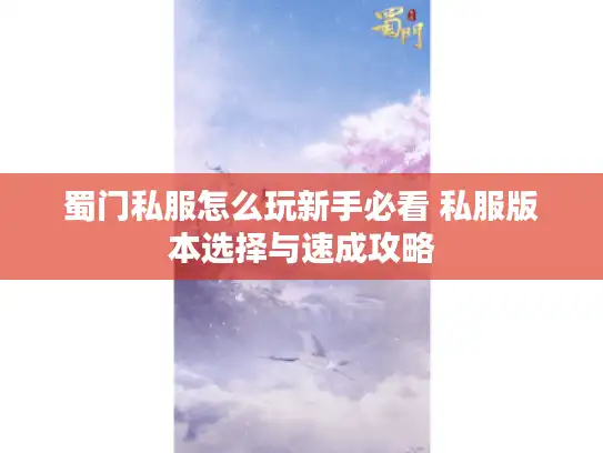 蜀门私服怎么玩新手必看 私服版本选择与速成攻略 蜀门私服怎么玩新手必看 私服版本选择与速成攻略