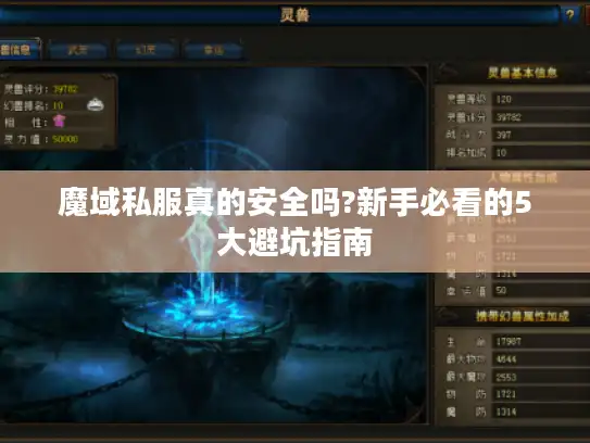 魔域私服真的安全吗?新手必看的5大避坑指南