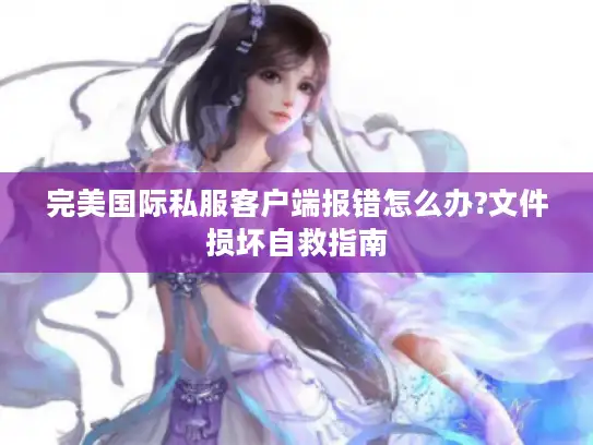 完美国际私服客户端报错怎么办?文件损坏自救指南