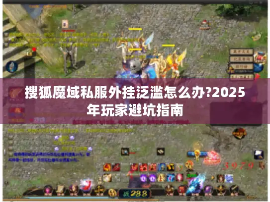 搜狐魔域私服外挂泛滥怎么办?2025年玩家避坑指南