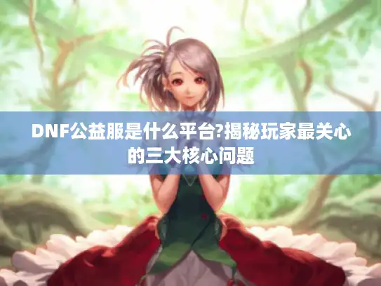 DNF公益服是什么平台?揭秘玩家最关心的三大核心问题 DNF公益服是什么平台?揭秘玩家最关心的三大核心问题