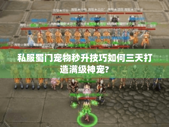 私服蜀门宠物秒升技巧如何三天打造满级神宠? 私服蜀门宠物秒升技巧如何三天打造满级神宠?