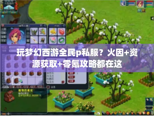 玩梦幻西游全民p私服？火因+资源获取+零氪攻略都在这