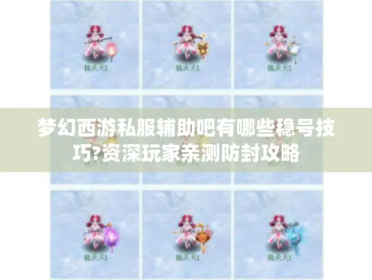 梦幻西游私服辅助吧有哪些稳号技巧?资深玩家亲测防封攻略