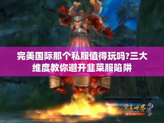 完美国际那个私服值得玩吗?三大维度教你避开韭菜服陷阱