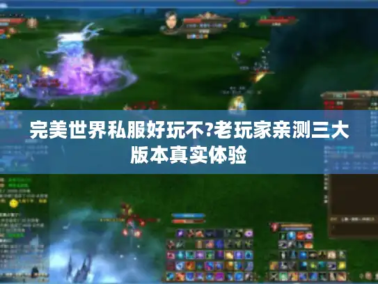 完美世界私服好玩不?老玩家亲测三大版本真实体验