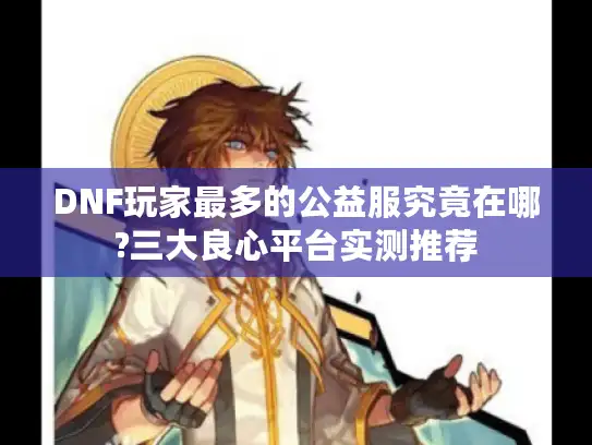 DNF玩家最多的公益服究竟在哪?三大良心平台实测推荐