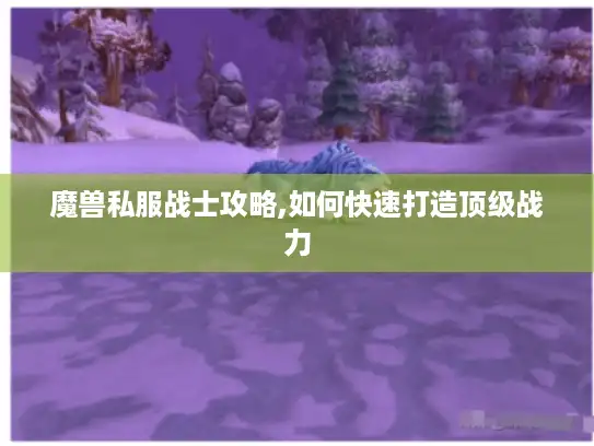 魔兽私服战士攻略,如何快速打造顶级战力 魔兽私服战士攻略,如何快速打造顶级战力