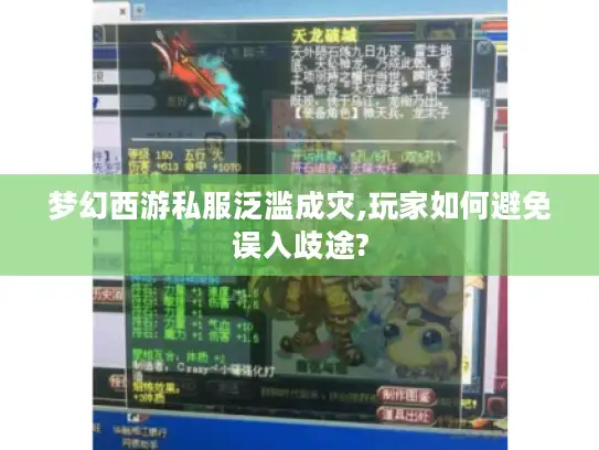 梦幻西游私服泛滥成灾,玩家如何避免误入歧途?